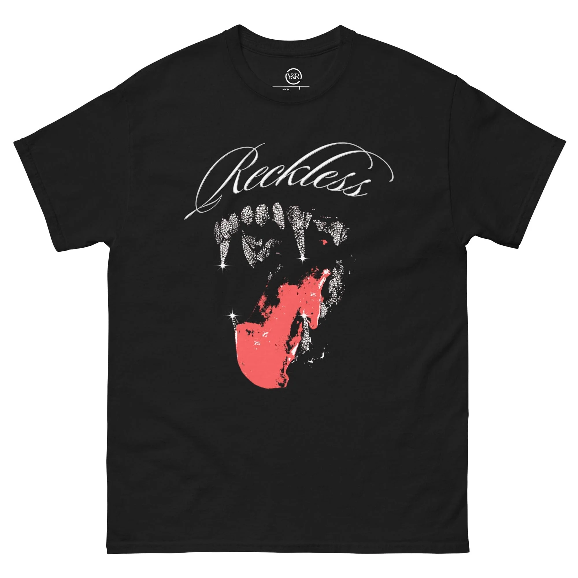 Chrome Kiss Tee - Black