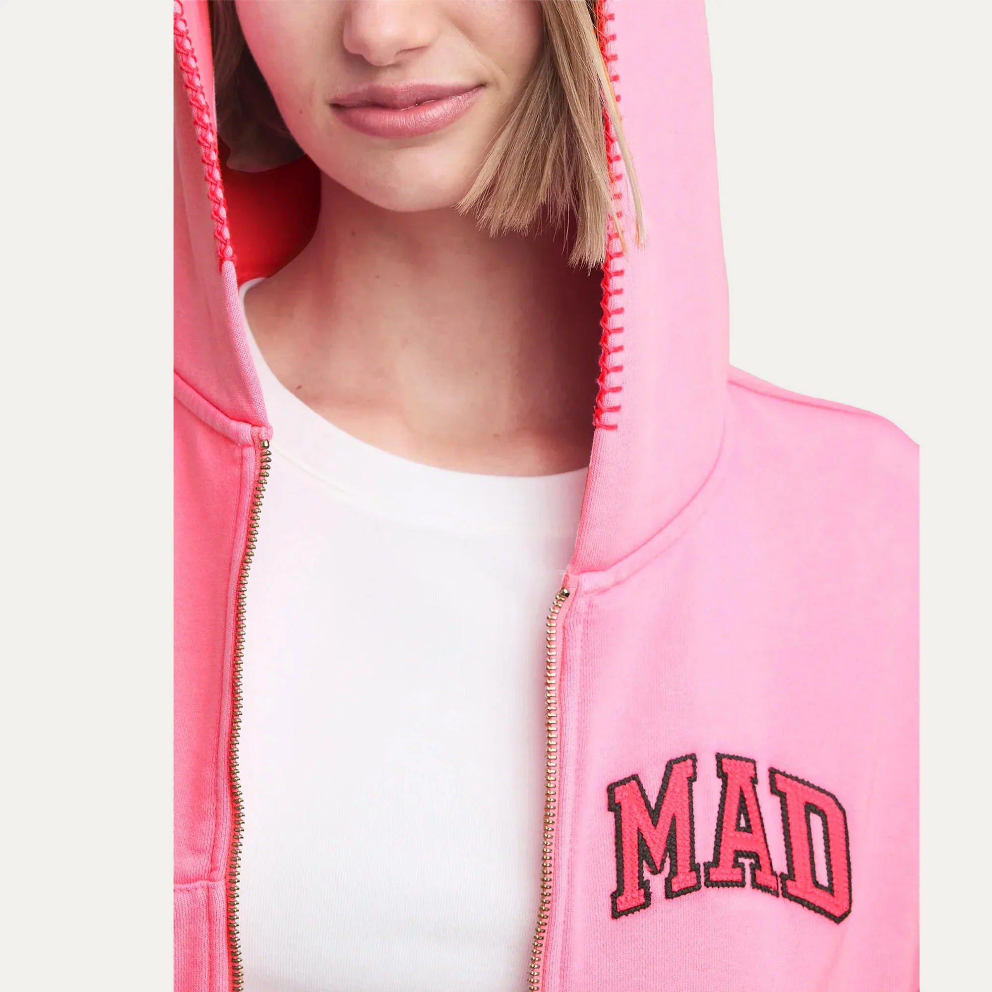 Gap x MadHappy  Full Zip Cropped Mad Hoodie - Image 4