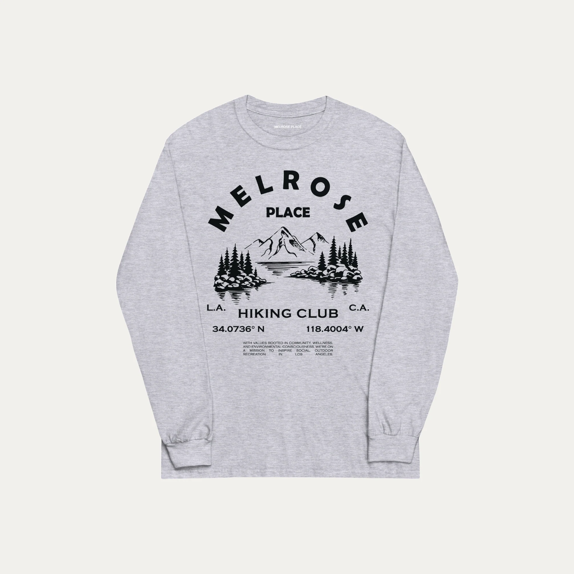Melrose Place Hiking Graphic Long Sleeve