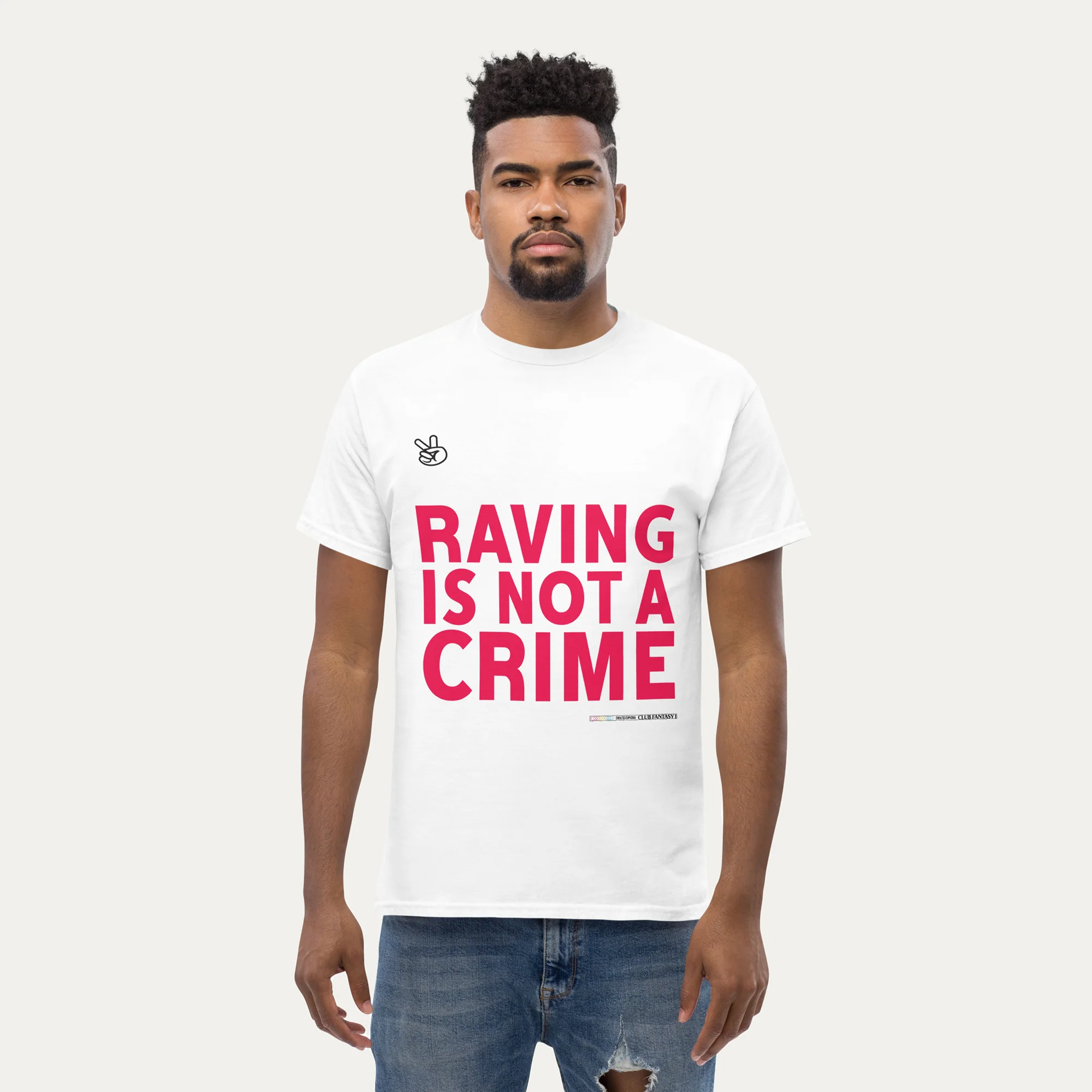 Raving Is Not A Crime Graphic Tee - Image 3