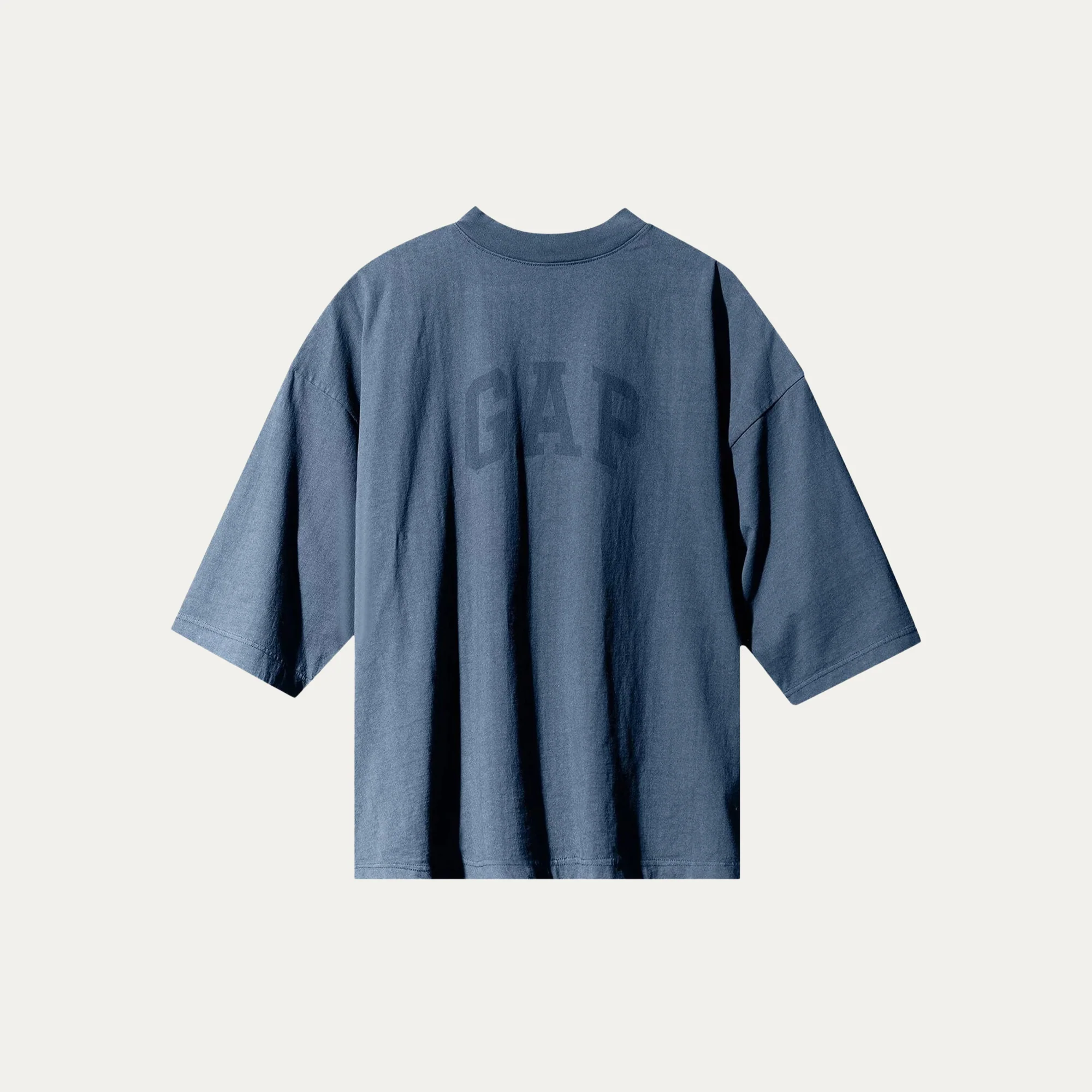 Yeezy Gap Engineered by Balenciaga Dove 3/4 Sleeve Tee- Dark Blue - Image 2